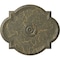 Ekena Millwork Waltz Ceiling Medallion (Fits Canopies up to 5 1/4"), 24"W x 20 1/2"H x 1 1/8"P, Witch Hazel Crackle CM24WAWHC - alternate 1